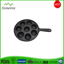 7 Holes Cast Iron Non-stick multiply shapes mould pancake pan